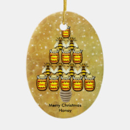 Bee & Honung Burk Julgran - Ornament