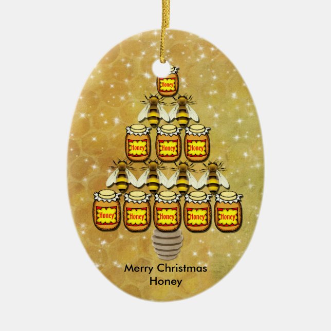 Bee & Honung Burk Julgran - Ornament (Framsidan)