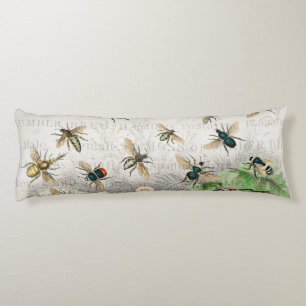 Bee Honung Worker Queen Bees Antique Kroppskudde