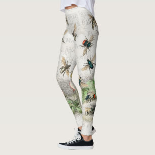 Bee Honung Worker Queen Bees Antique Leggings