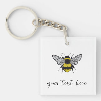Bee Illustration - lägg till din egen text