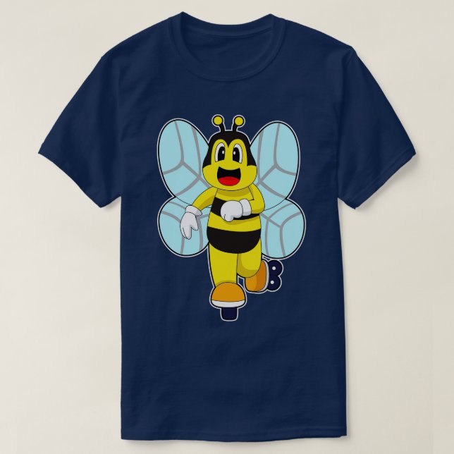 Bee Inline-skridskor för rullskridskor T Shirt (Design framsida)