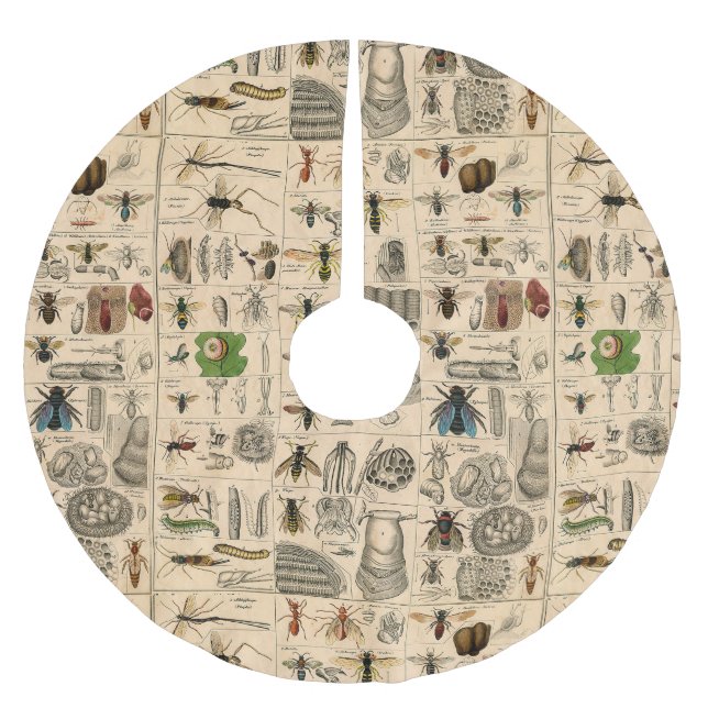 Bee Insect Bug Wasp Natural History Bees Julgransmatta Borstad Polyester (Framsidan)