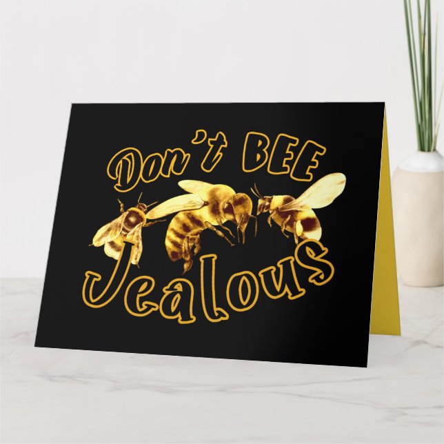 Bee inte Jeverse Funny Quote Kort (Framsida)