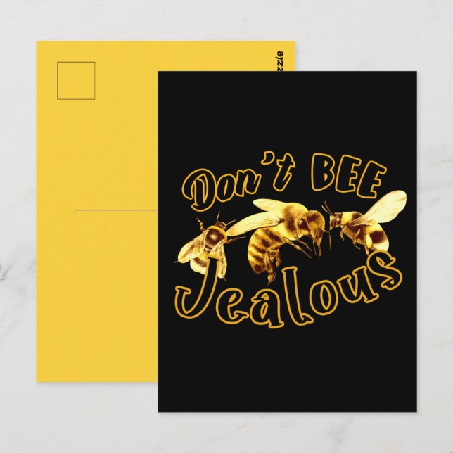 Bee inte Jeverse Funny Quote Vykort (Fram/baksida)