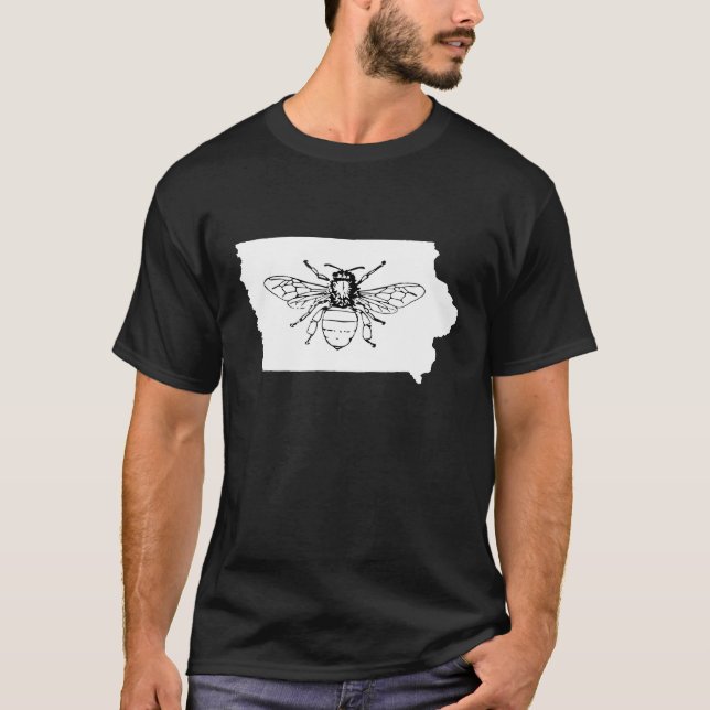 Bee Iowa biodling T Shirt (Framsida)
