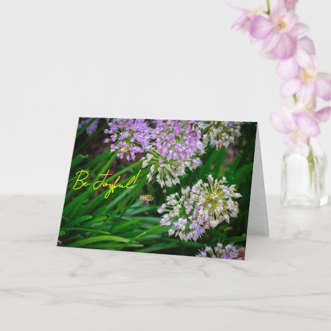 Bee Joyful: Encouragement Card Kort (Orkide)