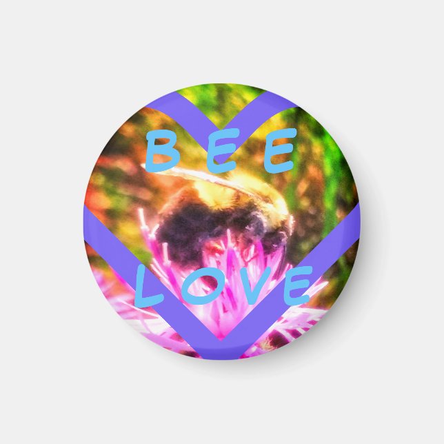 BEE KÄRLEK SMALL MAGNET (Framsidan)