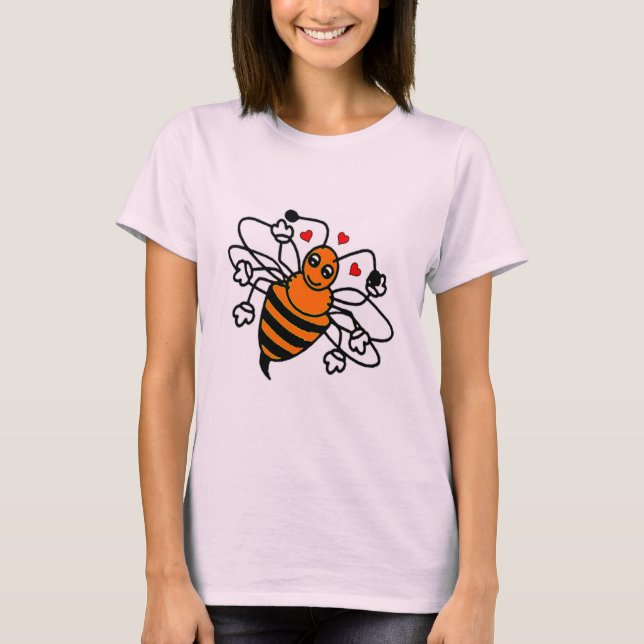 Bee Kärlek T-Shirt (Framsida)