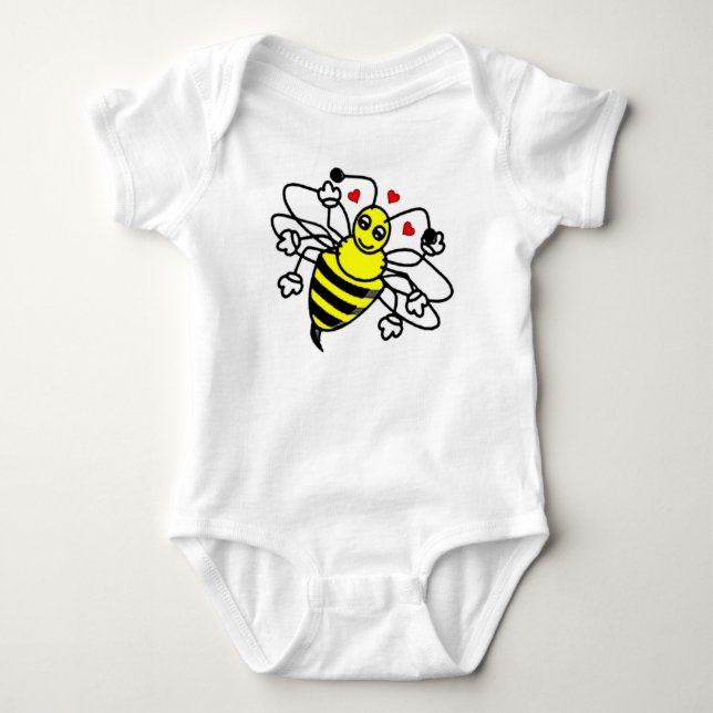 Bee Kärlek T Shirt (Framsida)