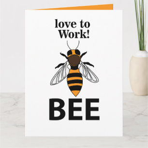 Bee Kärlek till arbetsbin Kort