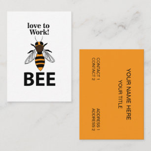 Bee Kärlek till arbetsbin Visitkort