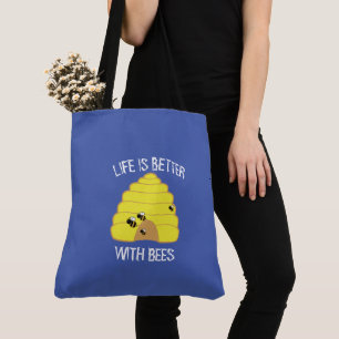 Bee Keeper Tote Bag Livet är bättre med bin Tygkasse