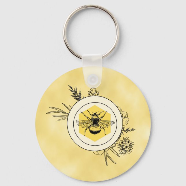 Bee Keychain Nyckelring (Framsida)