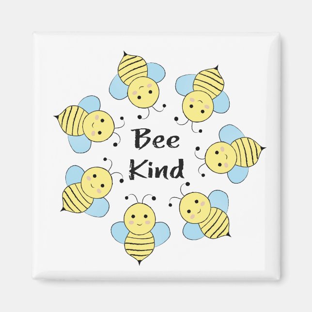 Bee Kind Bees Magnet (Framsidan)