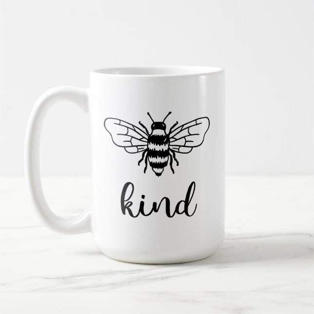 Bee Kind Black Kaffemugg (Vänster)