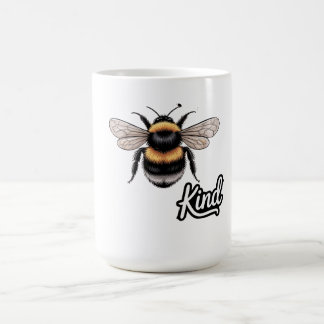 Bee Kind Cute Bumblebee Illustration - Inspiration Kaffemugg