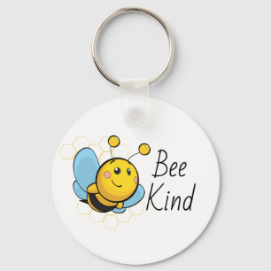Bee Kind Cute Nyckelring
