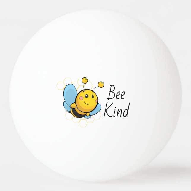 Bee Kind Cute Pingisboll (Framsidan)