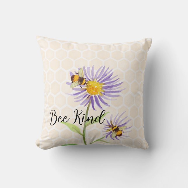 Bee Kind Dekorativ kudde (Framsida)