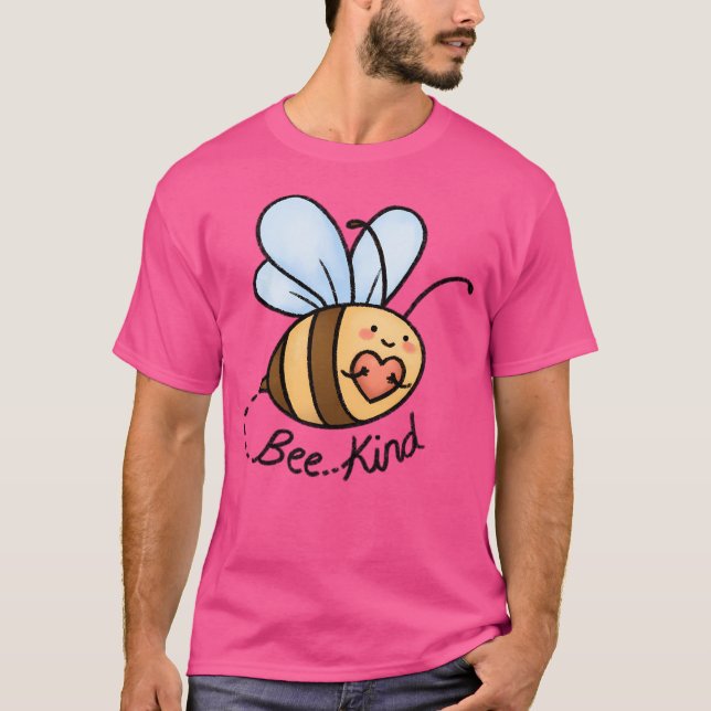 Bee Kind - fråga om typ T Shirt (Framsida)