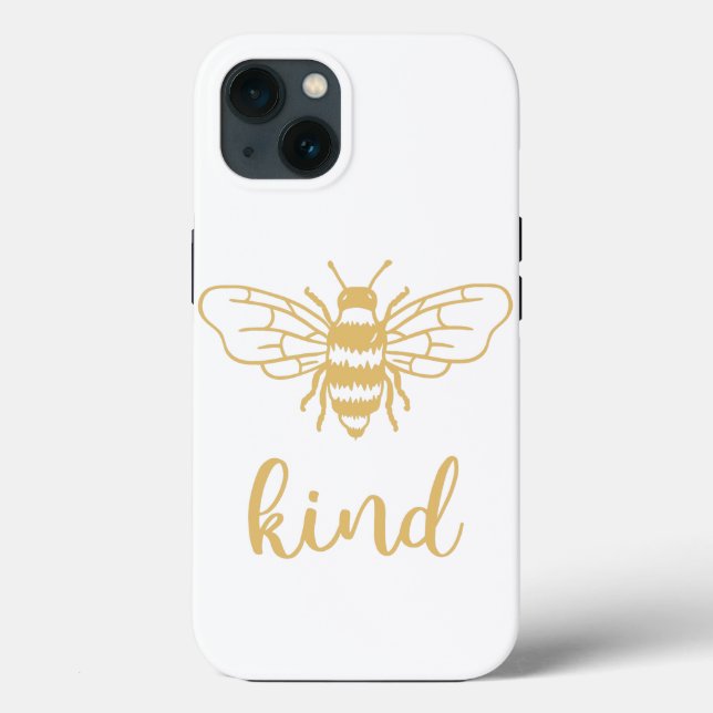 Bee Kind Guld Fodral-Mate iphone case (Baksida)