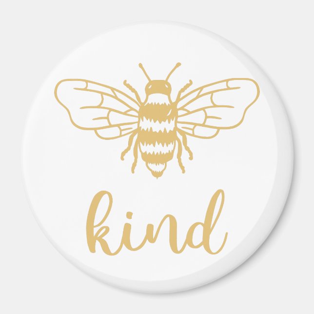 Bee Kind Guld Magnet (Framsidan)