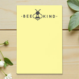 Bee Kind Gult och Black Bumblebee Post-it Block