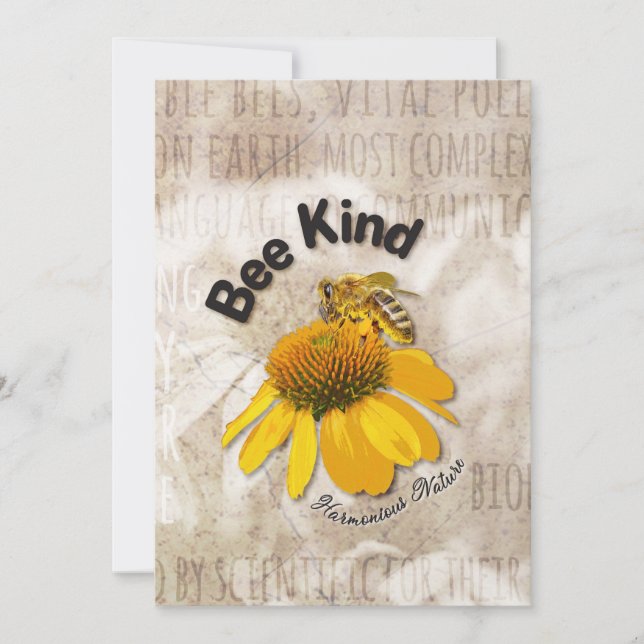 Bee Kind - Harmoniserad natur (Framsida)