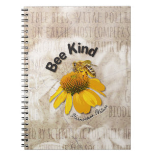 Bee Kind - Harmoniserad natur Anteckningsbok
