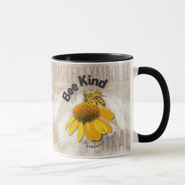 Bee Kind - Harmoniserad natur Mugg (Höger)