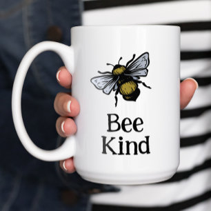 Bee Kind inspirational Kaffemugg