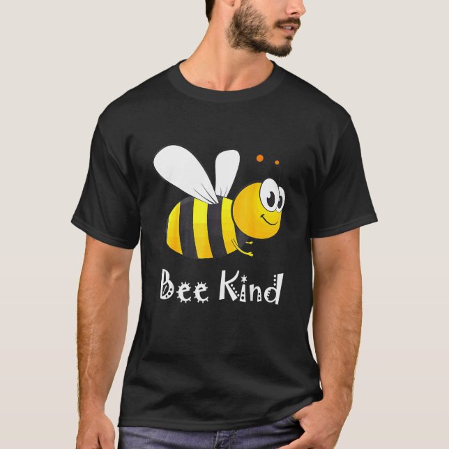 Bee Kind Loving Women Manar Kids T Shirt (Framsida)