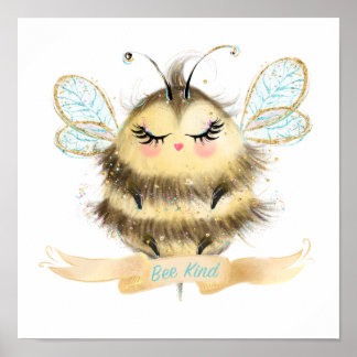 Bee Kind Nursery Poster