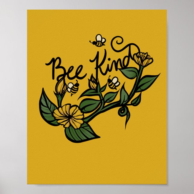 Bee Kind Poster (Framsidan)