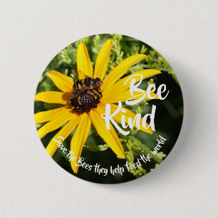 Bee-Kind-Spara för bin Knapp