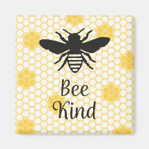 Bee Kind Square Magnet 2 tum