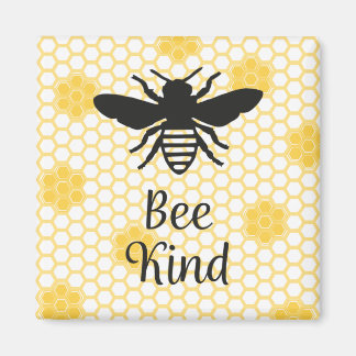 Bee Kind Square Magnet 2 tum