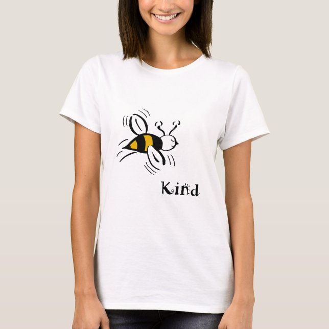 Bee Kind T-Shirt PlayGarden Doodles (Framsida)
