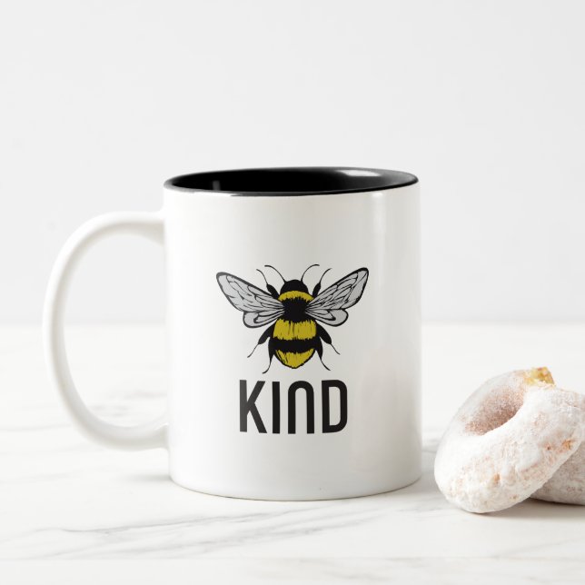 Bee Kind Två-Tonad Mugg (Med munk)
