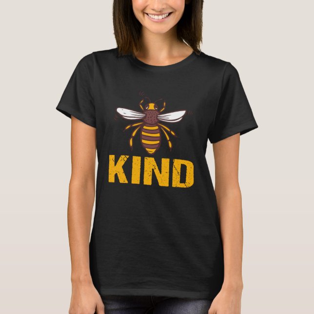 Bee Kind  Women Cute Bee Clothes Be Kind Kids Girl T Shirt (Framsida)