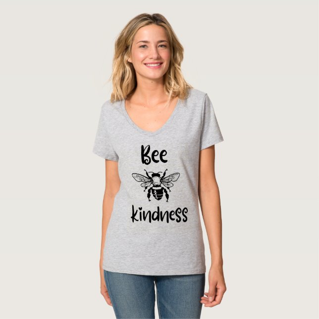 Bee Kindness T Shirt (Hel framsida)
