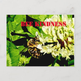 Bee Kindness-vykort Vykort