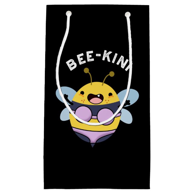 Bee-kini Funny Bee Puns Mörk BG (Framsidan)