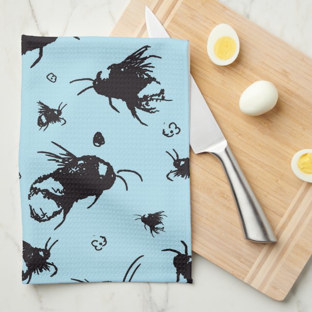 Bee Kitchen Towel | Perfekt Gift för Mamma Kökshandduk (Vikt i Fjärdedel)