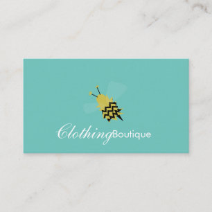 Bee Kläder Boutique Logotyp Affärs Kort