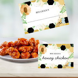 BEE-licious Blank Food Tent Card Hälsningskort