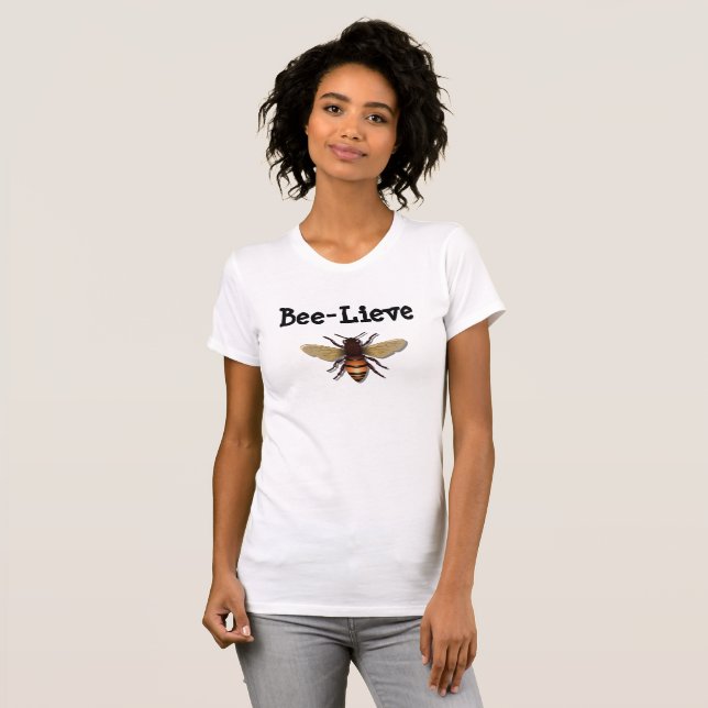 Bee-Lieve Honungsbin Cute Shirt Tröja (Hel framsida)