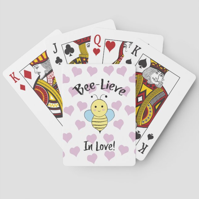 Bee Lieve i Kärlek Casinokort (Baksidan)