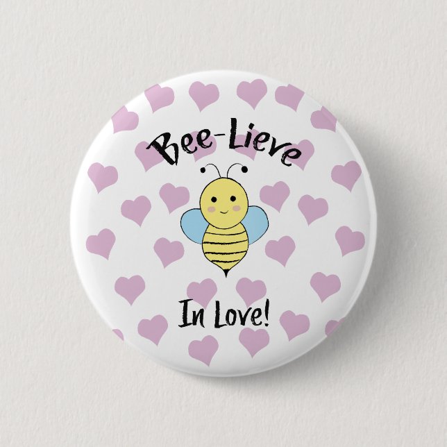 Bee Lieve i Kärlek Knapp (Framsida)